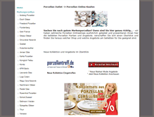 Tablet Screenshot of porzellanoutlet.com